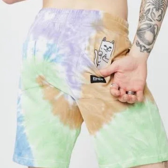 RipNDip Mens/Unisex tie dye shorts - Picture 2 of 6